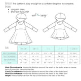 All Sizes Hooded Grow With Me Dress  - PDF Apple Tree Sewing Pattern