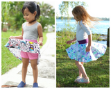 All Sizes Grow with Me Shorty Shorts & Skort - PDF Apple Tree Sewing Pattern