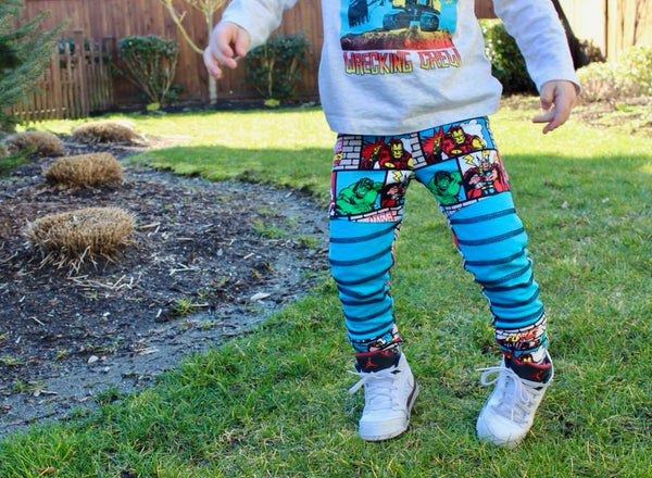 Little Kids Grow Along Pants: Grow with me joggers to leggings
