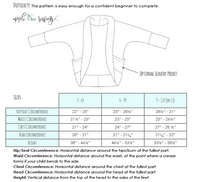 Big Kids Cocoon Cardi - PDF Apple Tree Sewing Pattern