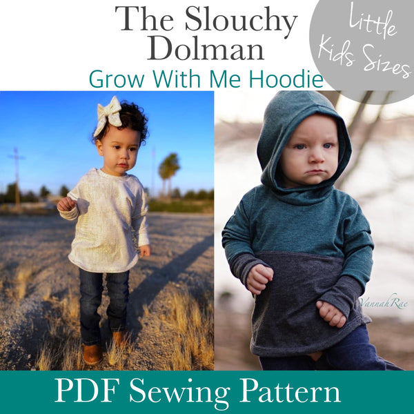 Little Kids Slouchy Dolman- PDF Apple Tree Sewing Pattern