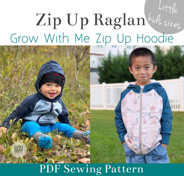 Little Kids+ Zip Up Raglan